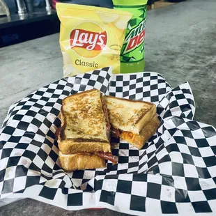 Our special Pizza Grilled Cheese!