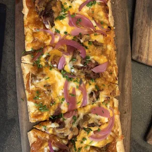 BBQ Flatbread Appetizer.