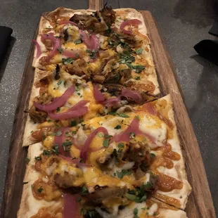 Pork flat Bread.