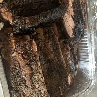 Ribs and brisket