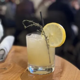 Tequila thyme cocktail