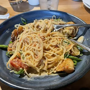 Blackened Shrimp Capellini