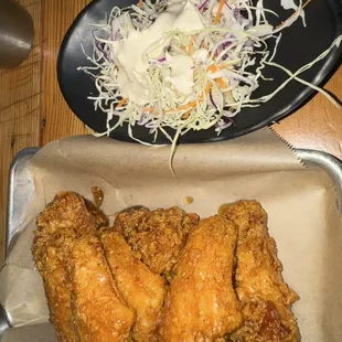 Traditional Korean Style Spicy Chicken Wings