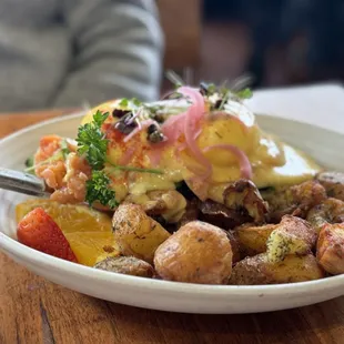 Salmon Yuzu Benedict
