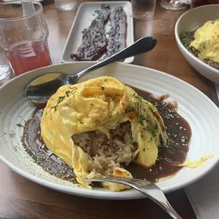 Tornado Galbi Omurice Breakfast