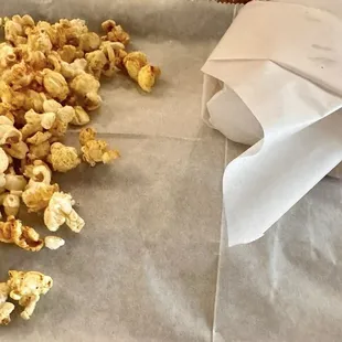 Side of popcorn