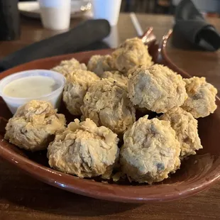 Terrible fried mushroom was not even crunchy