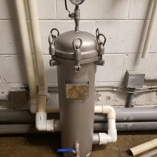 Our water filter. Catches everything.