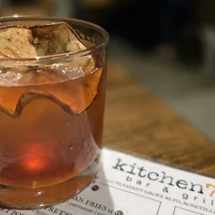 apple cider old fashioned