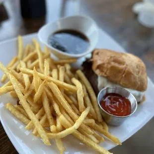 Half of the French dip