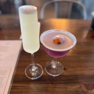 Lemon drop and French75