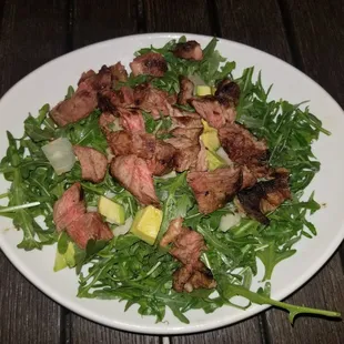 Ribeye Arugula Avocado Salad