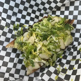 Baguette toasted and crisped to perfection!