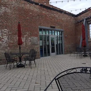 The patio looking into one of Kitchens entryways!