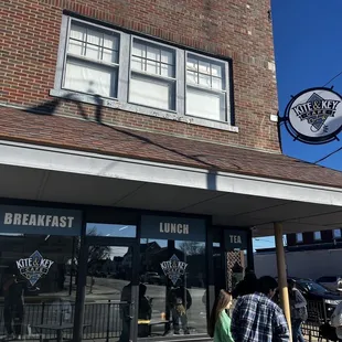 the outside of the building