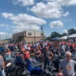 We have Great charity rides everyone is welcome to come and join..