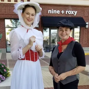 Mary Poppins &amp; Chimney Sweep during Grand Opening!