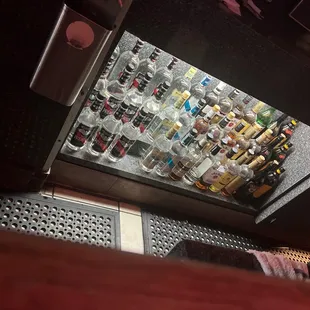the back of a bar