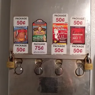 Gum machine in the john! Sweet!!!