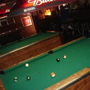 Good tables, maybe bring your own sticks!!