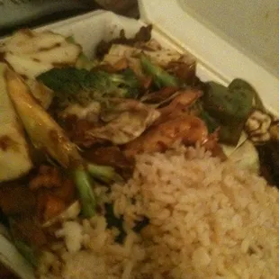 Plenty of food cooked almost perfect