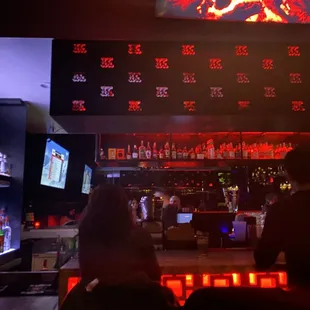 2/26/22 (sat): Our corner booth seating (same side of DJ) view of bar. Bar got packed about 10:15pm