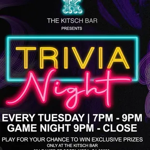 Trivia night with prizes-yes please!