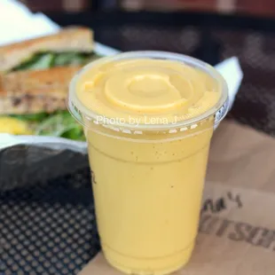 Golden Milk &amp; Mango Smoothie ($7) - good!