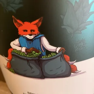 Kitsune is a fox in Japanese, this is one of their can wraps