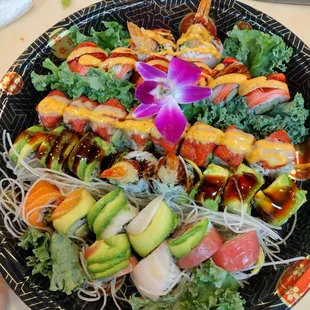 food, sushi and sashimi, sushi, sashimi