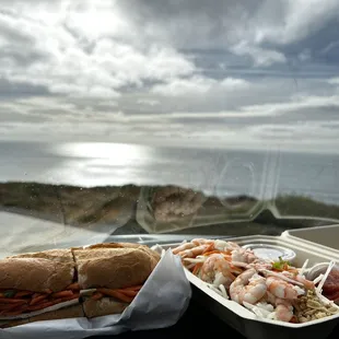 Combo Bahn Mi  Shrim and Papaya Salad