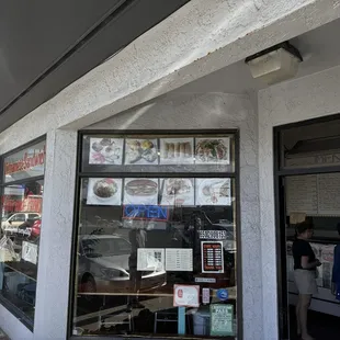 Outside and menu