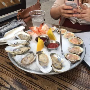 Shrimp Cocktail, Oysters, Clams