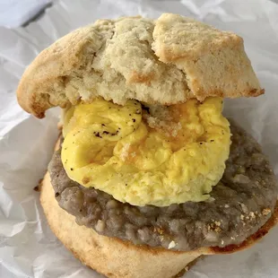 Maple Biscuit Breakfast Sandwich