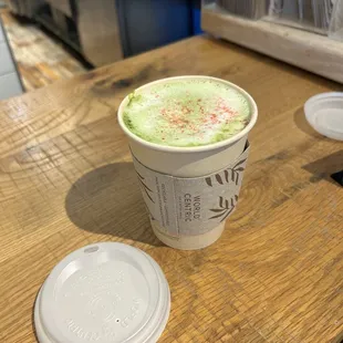 Mele kaliki macha seasonal drink