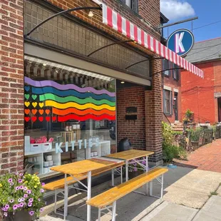 the outside of the store