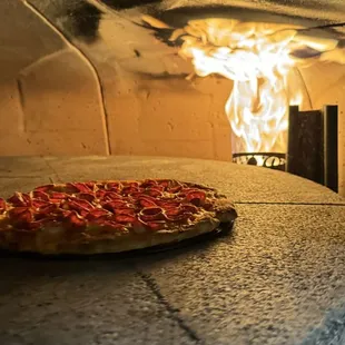 pizza, food