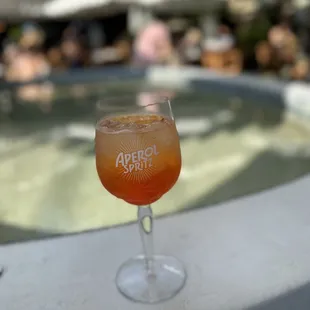 Aperol Spritz by the pool!