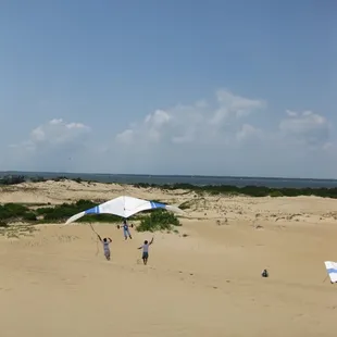 Catching air at the KHK Hang Gliding School!