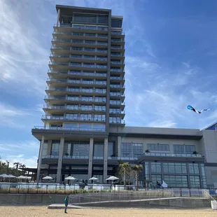 Out on the beach at Marriott