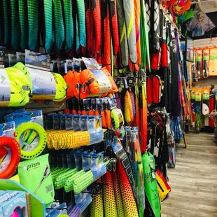 One of the many walls of kites