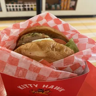 Chicken chimichurri sandwich