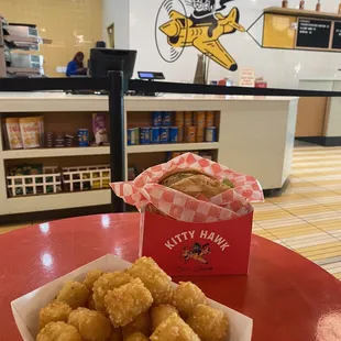 Chicken chimichurri with tots