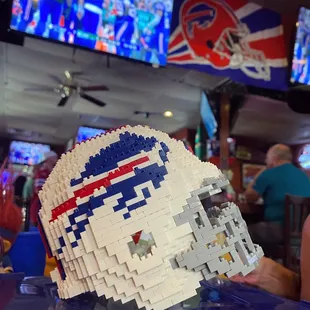 Buffalo Bills helmet decor