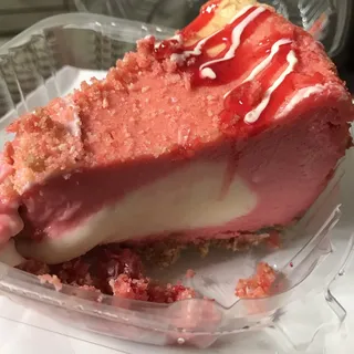 Strawberry Shortcake Cheesecake Slice