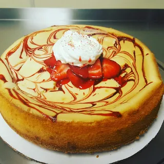 Strawberry Swirl Cheesecake Slice