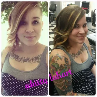 Hair done by Kitty