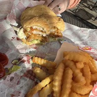 Pork Tenderloin with mayonnaise, pickle &amp; lettuce