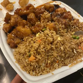 General Tao Chicken Rice Plate Dinner