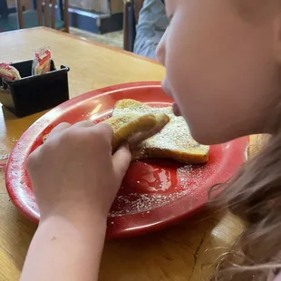 French toast and chocolate milk for the win!